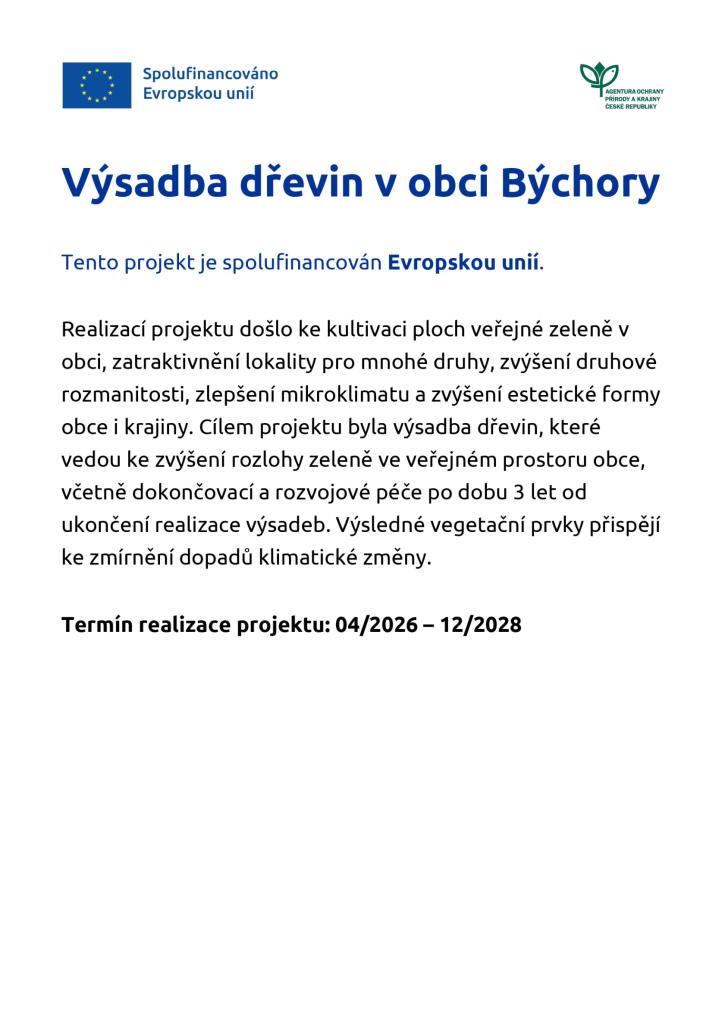 Výsadba dřevin