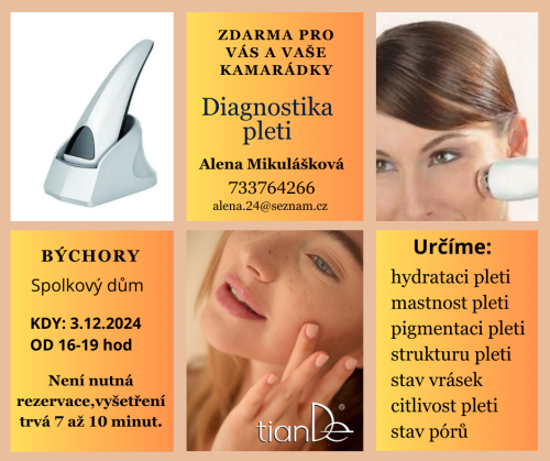Diagnostika pleti - Býchory - Zdarma